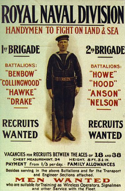 Royal Naval Division Recruiting Poster Wikipedia Commons