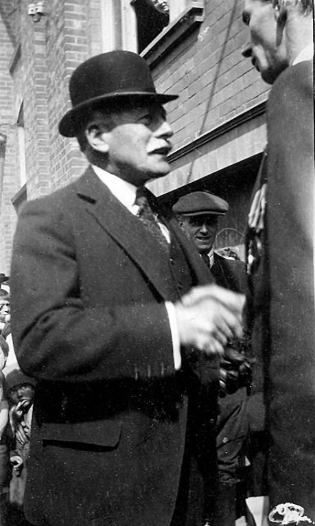 Earl Haig (left) shaking hands with Henry (probably taken 1922)