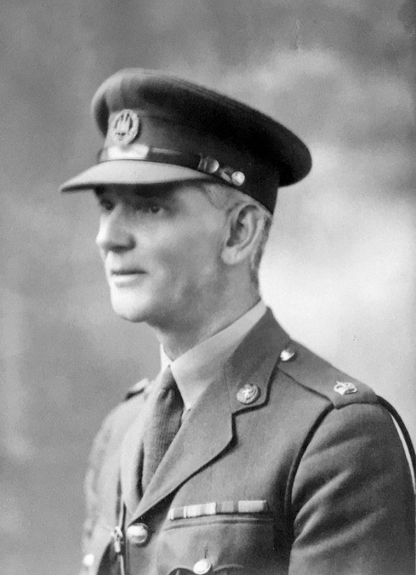Henry in Northamptonshire Regiment uniform. WW2