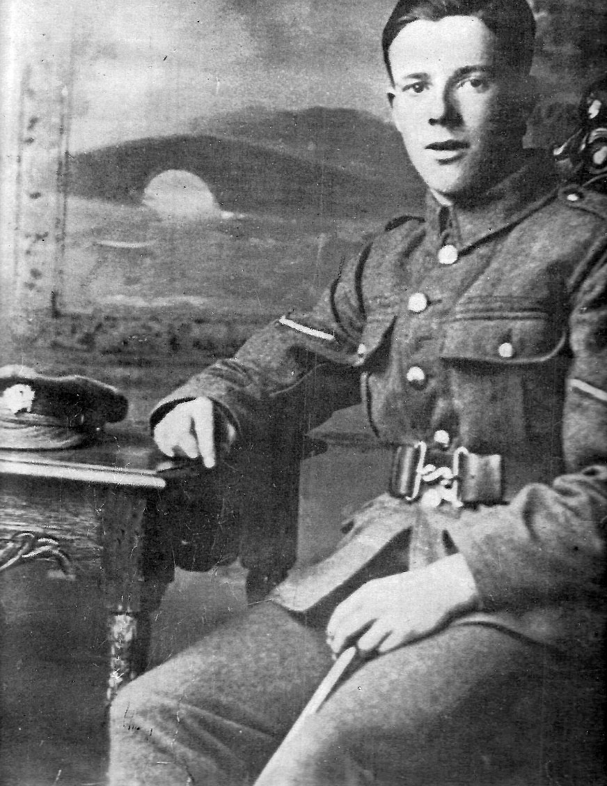 Arthur Dickens with his Lance Corporal stripe