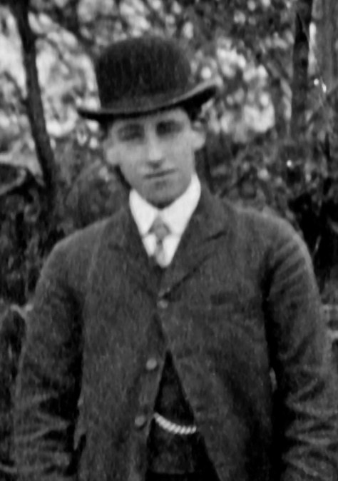 William Edward (Ted) Mason in 1921 From a photograph Of Ringstead F.C. With thanks to Jon Abbott