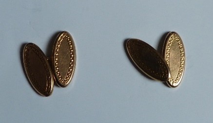 The cufflinks originally given to one of the Baxter boys killed in WW1