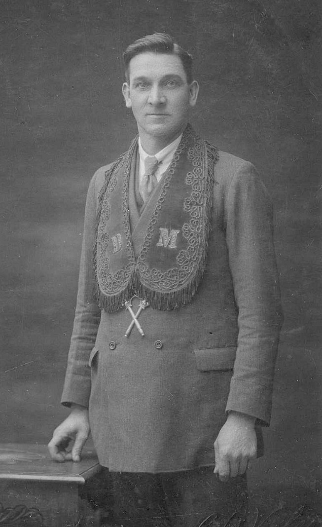 George with his collar of office