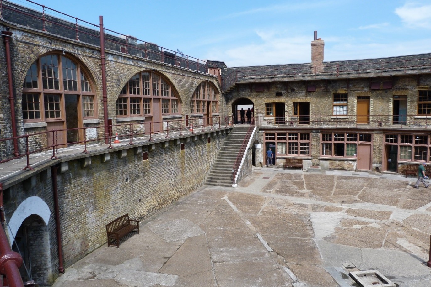 Interior of Landguard Fort, Felixstowe (Author’s Photograph 2017)