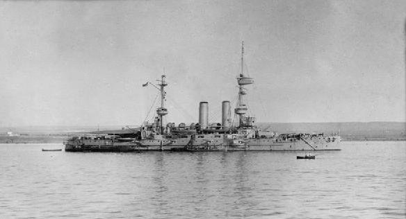 HMS Venerable in Malta Harbour 1915