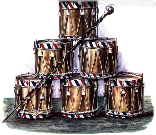 Captured drums and mace From: The Project Guttenberg EBook of Regimental Nicknames and Traditions of the British Army