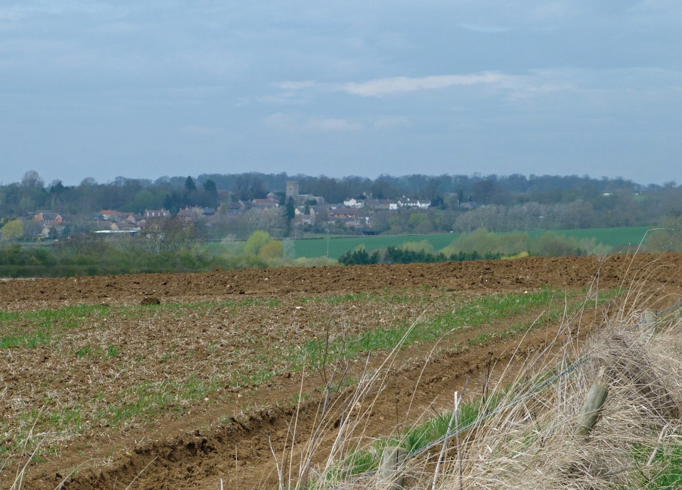 View from Mallows Cotton bridleway, near the site of the quarries. 23rd April 2013 Authors’ Photograph