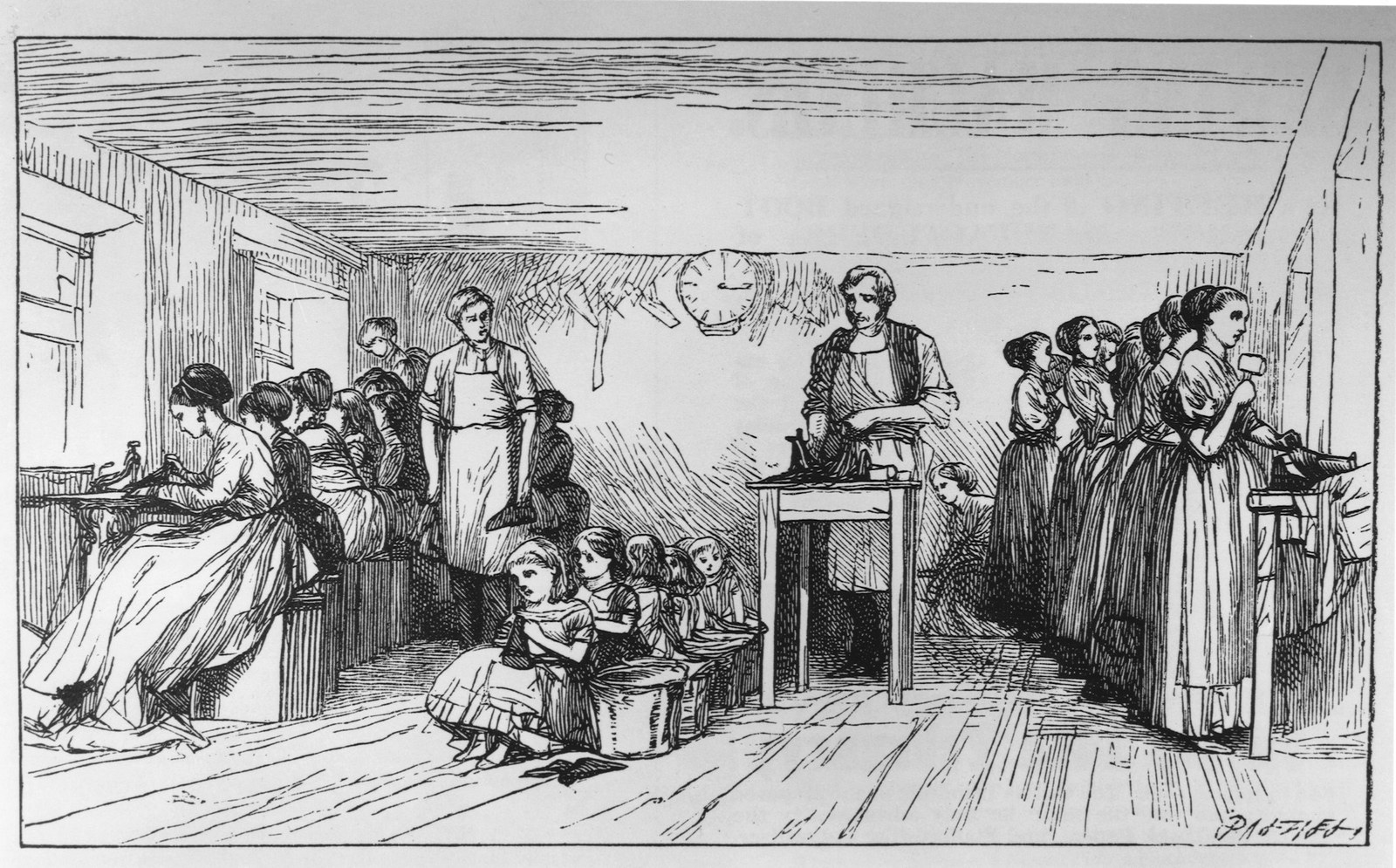 Closing Room 1869. (In Raunds and Ringstead most ‘closing’ was done at home).