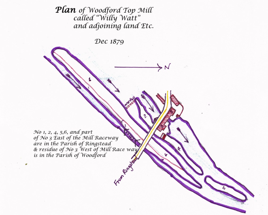 Sketch from Siddons map of Land sold to Eady 1879 [C(S)662].