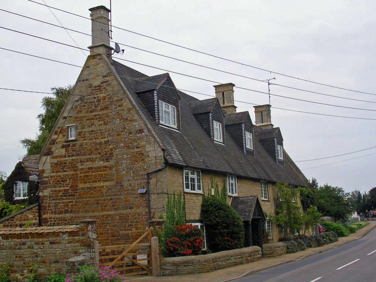 Tithe Farm (Now two cottages: September 2011). It was originally thatched and had fallen into disrepair.
