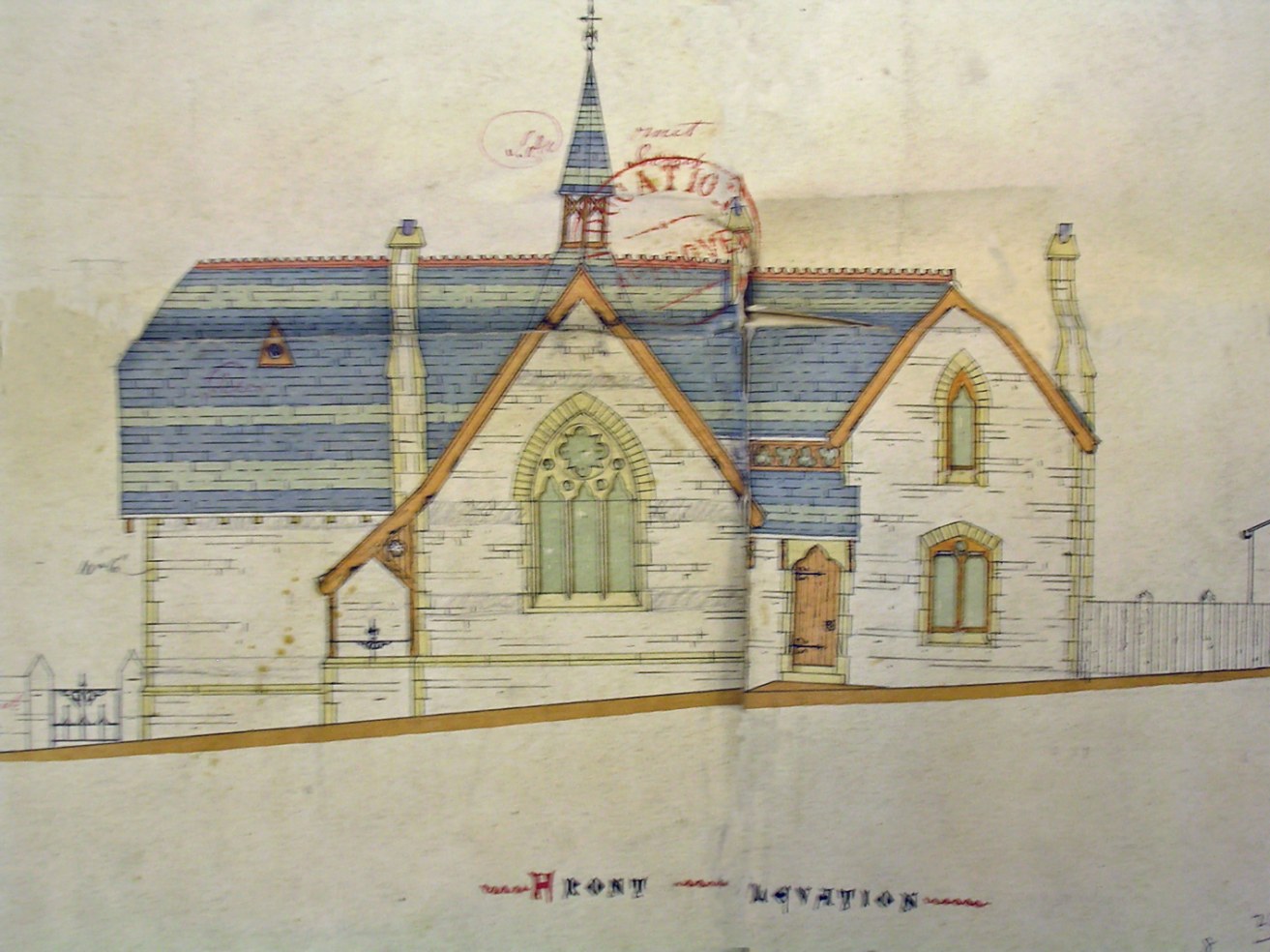 Plans of Ringstead School 1865 (SBD61) With the kind permission of Northampton Record Office