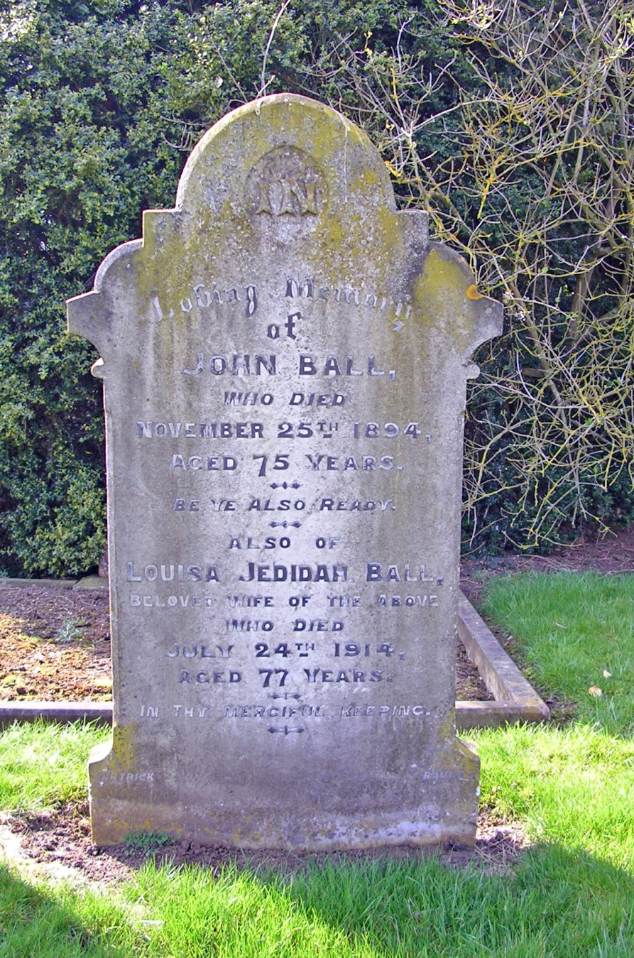 Jedidah’s grave in Ringstead Cemetery. (Author’s own photograph 2009).