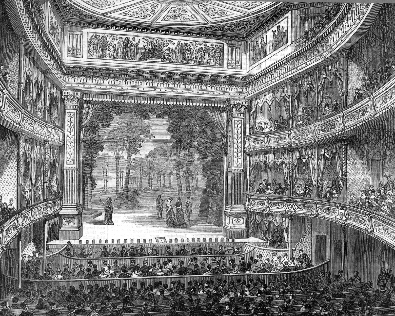 This is a scene from The Winter’s Tale in the actual production that Herbert went to see in 1869 at The Prince’s Theatre (Illustrated London News). With the kind permission of the Manchester Archives and Local Studies.